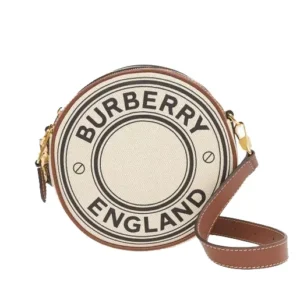 Burberry Women's Natural Logo Graphic Canvas And Leather Louise Bag