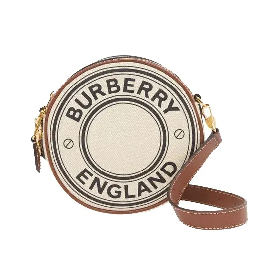 Burberry Women's Natural Logo Graphic Canvas And Leather Louise Bag
